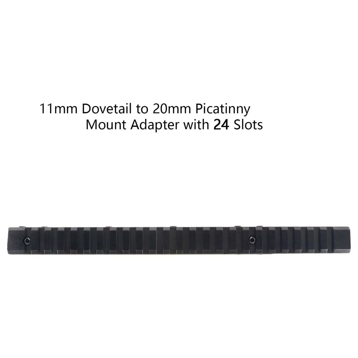 Picatinny Rail 11 mm a 20 mm Montaje en riel Base de riel de aleación de Aluminio Ligero para Juegos Deportivos al Aire Libre Riel Picatinny