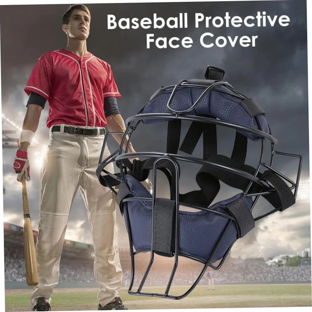 Catchers de Softball Helmet Suave de béisbol Acolchado Accesorios de béisbol de béisbol Ajustable Accesorios de béisbol de béisbol para niños de más de 8 años Adultos