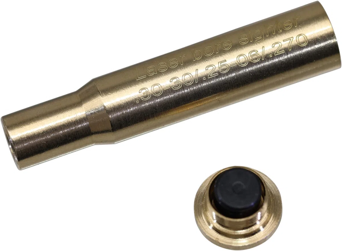 30-30/.25-06/.270 Bore Sight Red Dot Cartucho con 2 Juegos de baterías
