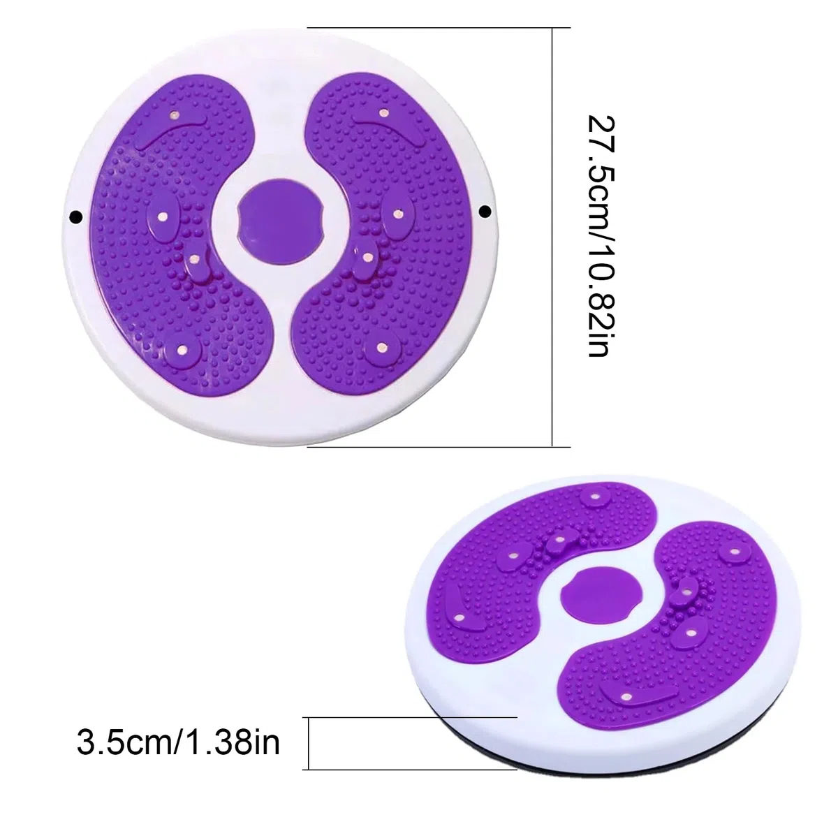 Disco de Torsión de Cintura Disco Giratorio para Cintura, Twist Cintura Torsión Disc Placa Giratoria de Cintura Tabla Giratoria para Abdominales Puede Cargar 100 Kg