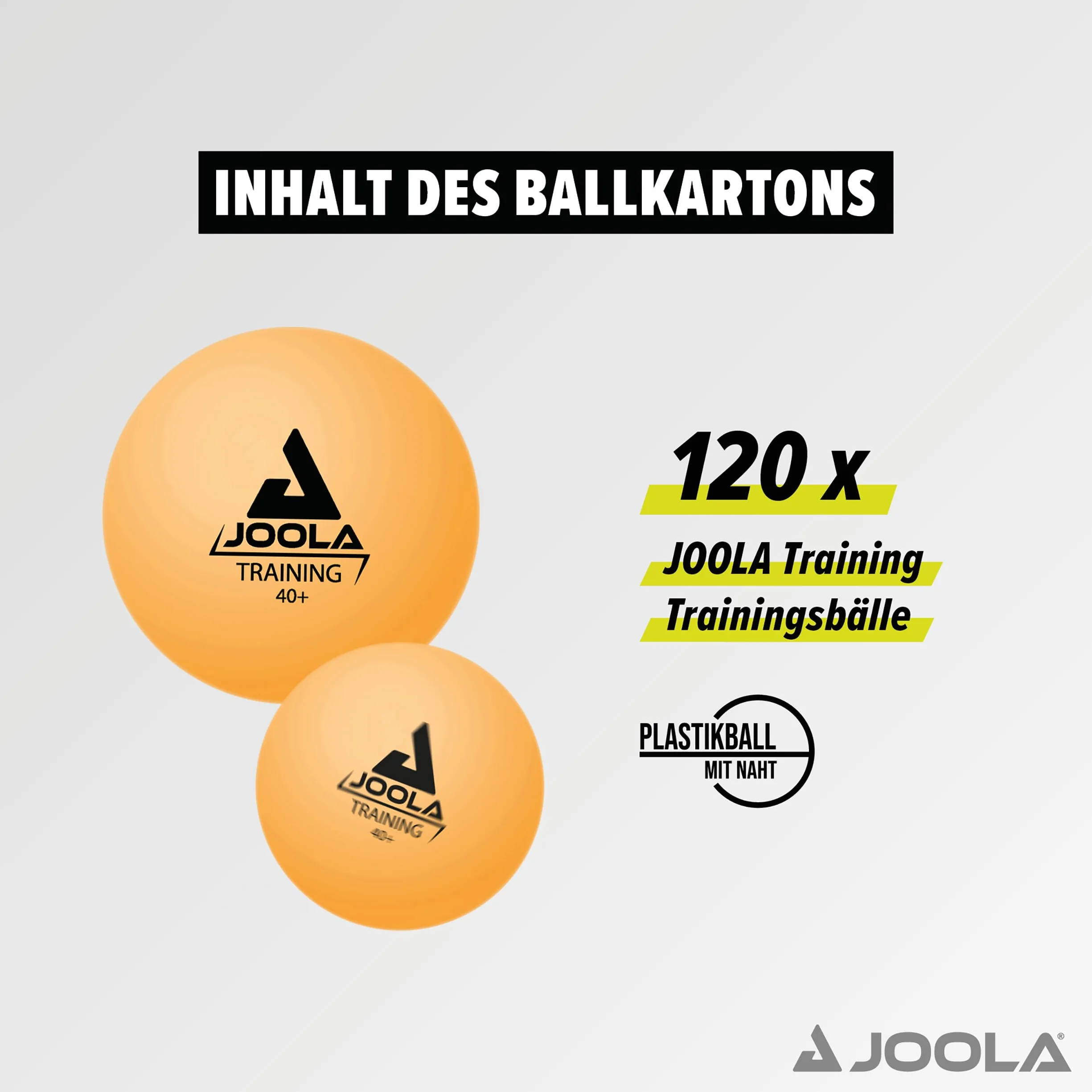 JOOLA Pelota de tenis de mesa unisex de entrenamiento 120