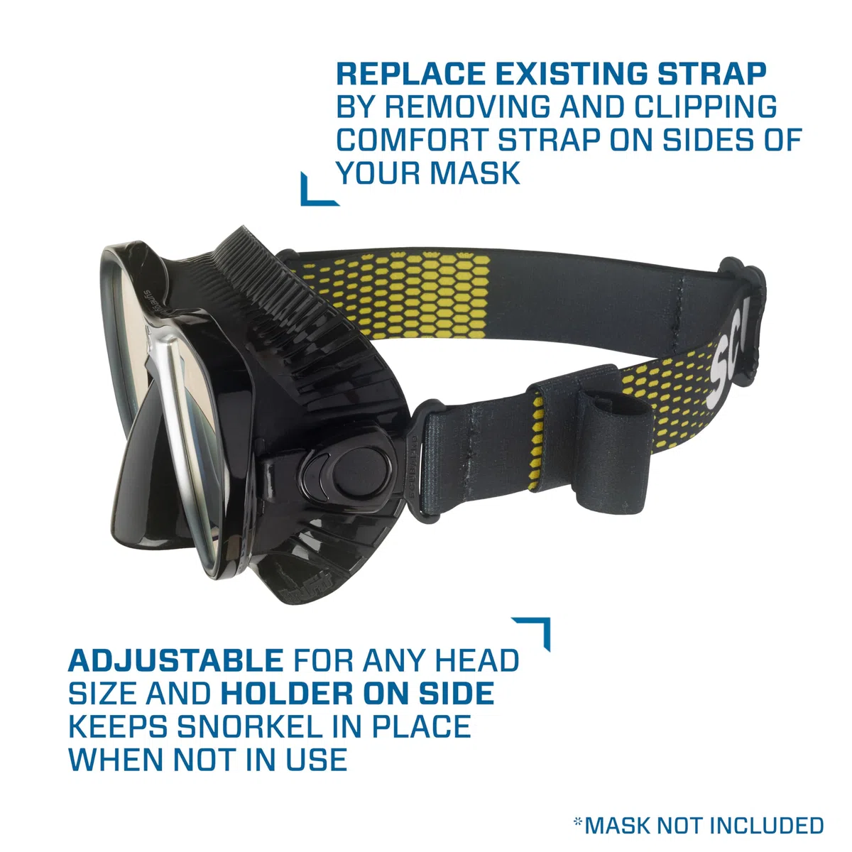 SCUBAPRO Unisex Comfort Strap Maske (1er Pack)