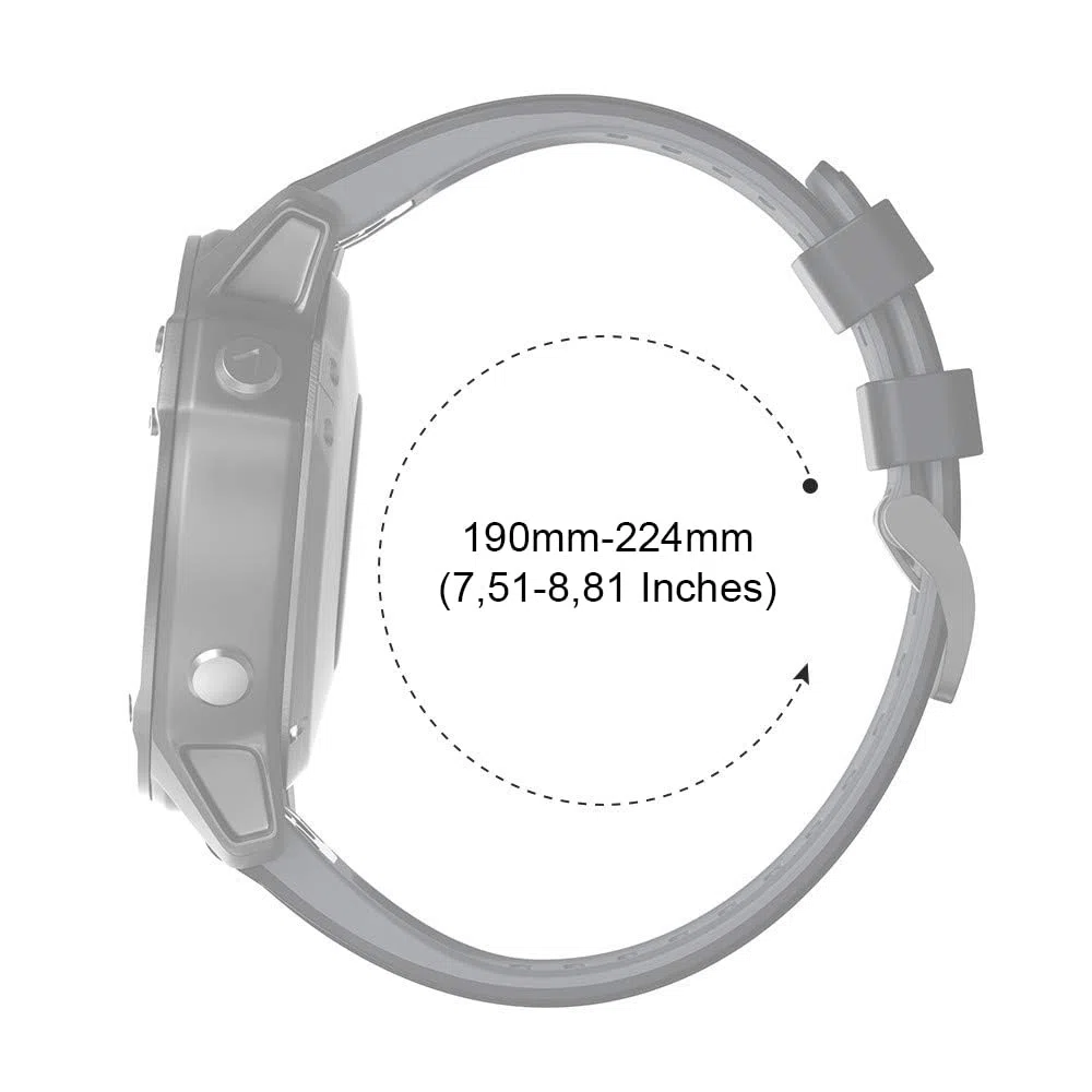 NotoCity Correa para Garmin Fenix 6x/6x pro, Quickfit 26mm para Fenix 7x/7x pro/5x/5x plus/3/3HR, Fenix 8/8 pro 51mm, Silicona Correa para Garmin Tactix 8 51mm, Enduro 2/3