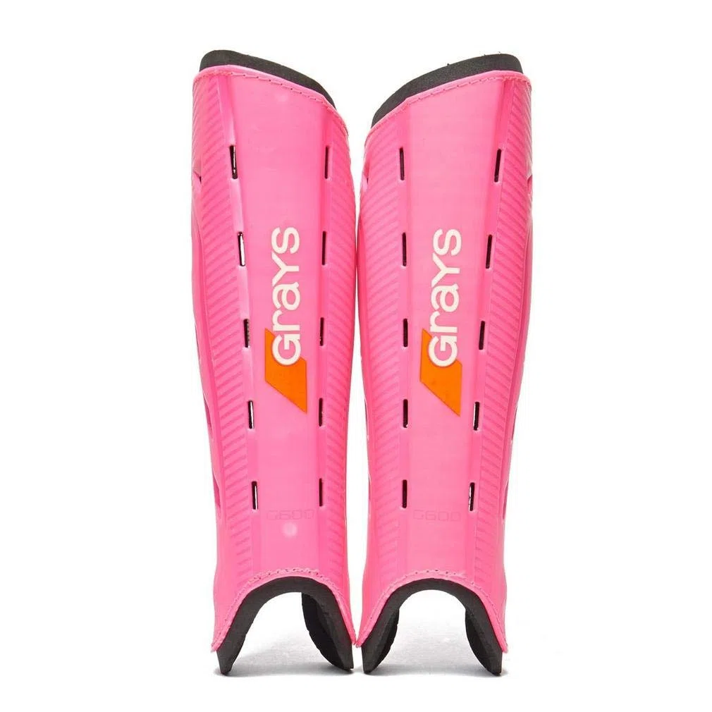 Espinilleras de hockey Grays G600 Hockey, color blanco/azul marino