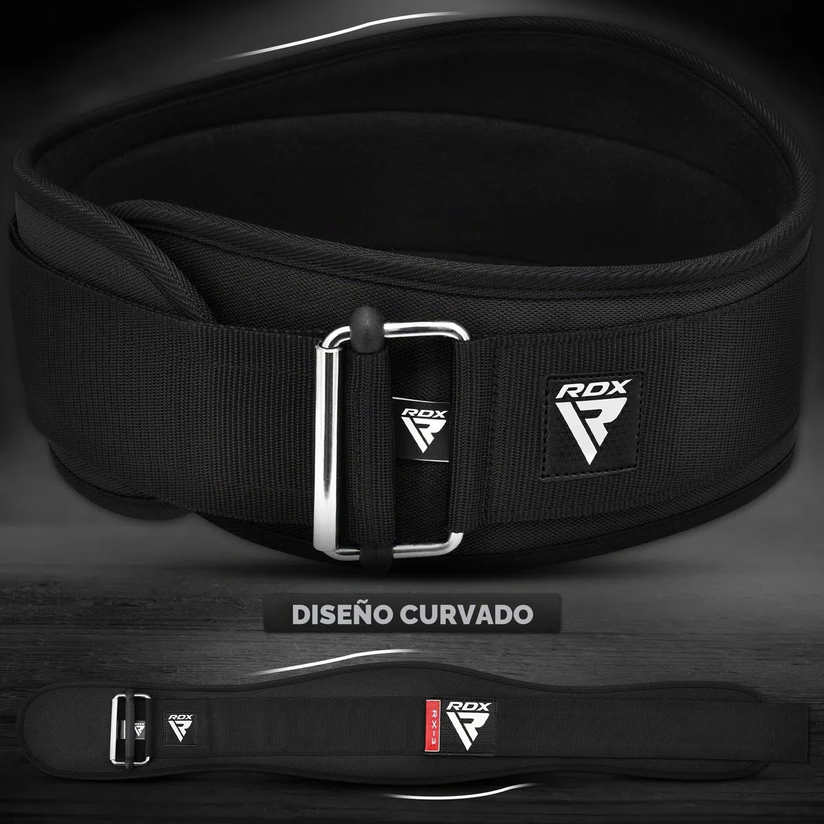 RDX 6.5” Gimnasio Cinturón Musculacion Levantamiento de Pesas, Soporte Lumbar Acolchado, Entrenamiento Peso Belt para Halterofilia Powerlifting Fitness Gym Casa Ejercicio, Hombre Mujeres