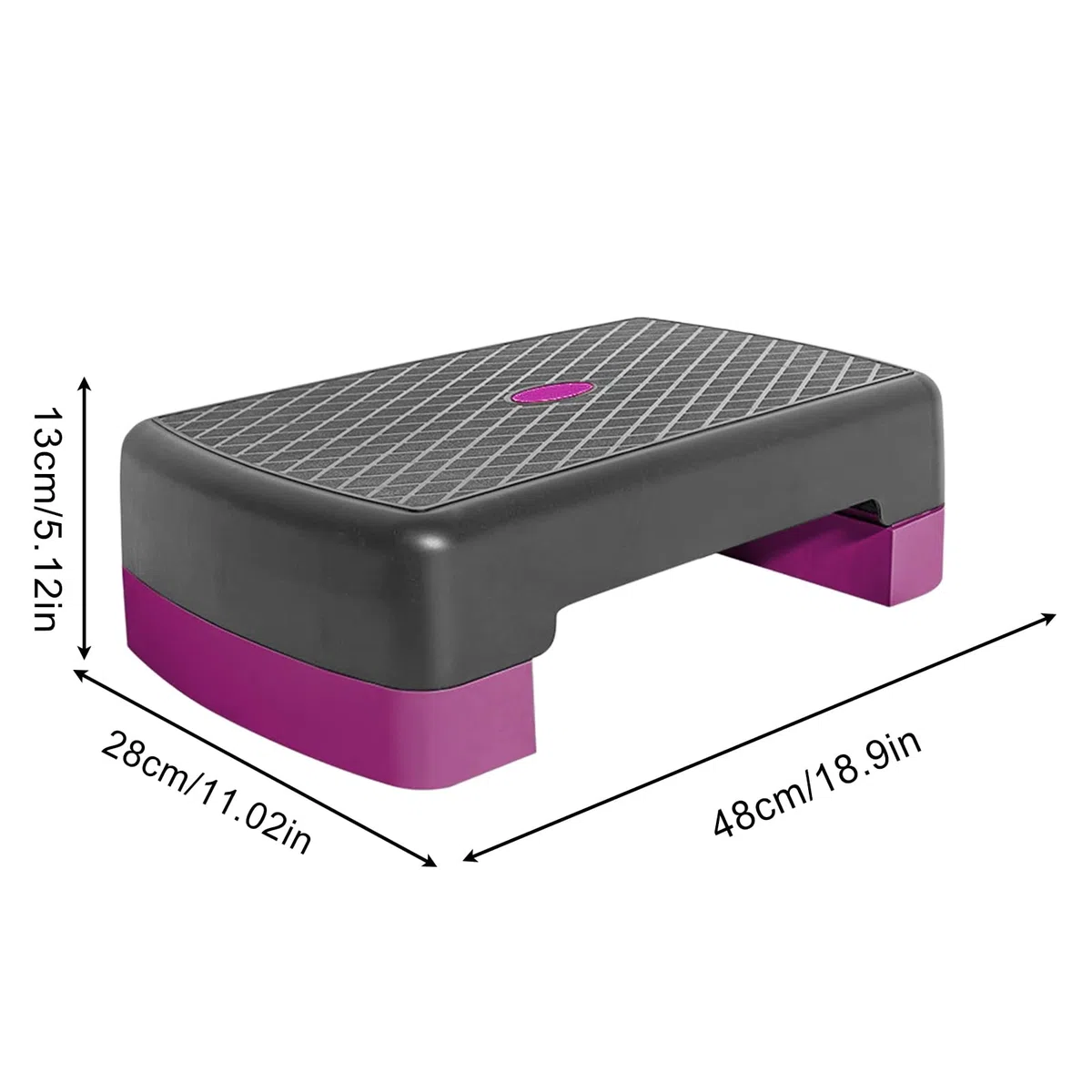 Plataforma Step - Step Fitness Antideslizante Con Altura Regulable - Tabla De Ejercicio Con Base Antideslizante En Casa Gimnasio Oficina Carga Ideal Piernas Y Glúteos