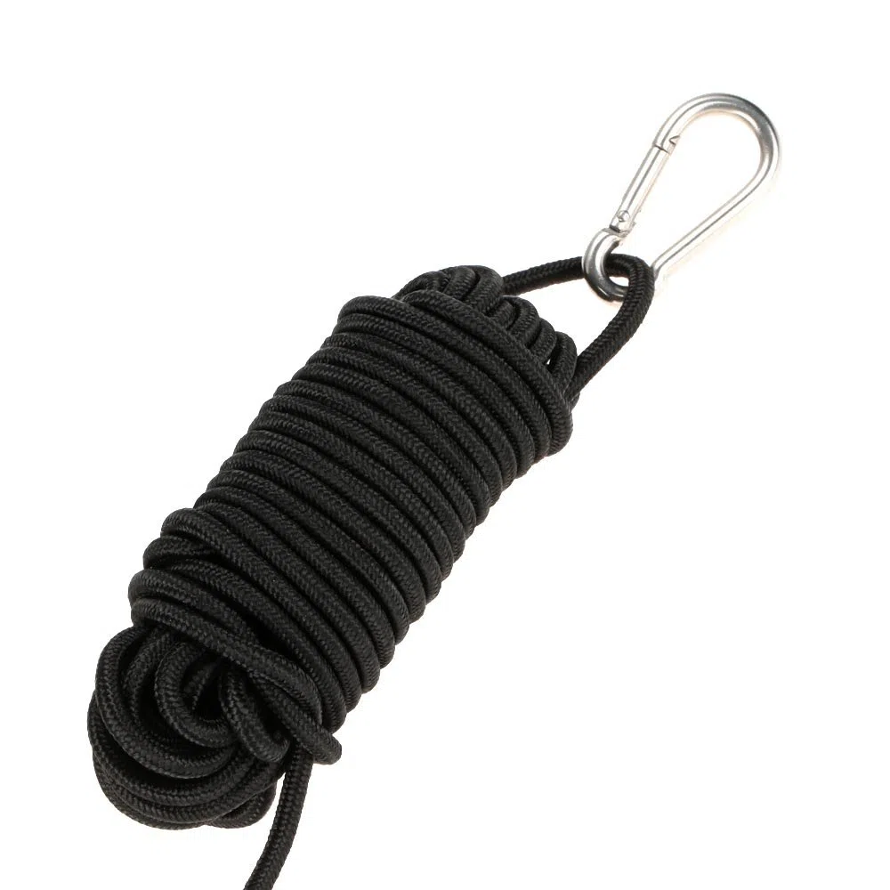 Docooler 1pieza Kayak Drift Anchor línea de remolque Cuerda de remolque (9,1 m/30 ft largo cuerda de nailon Clips de Acero Inoxidable Kayak Accessory (Amarillo)