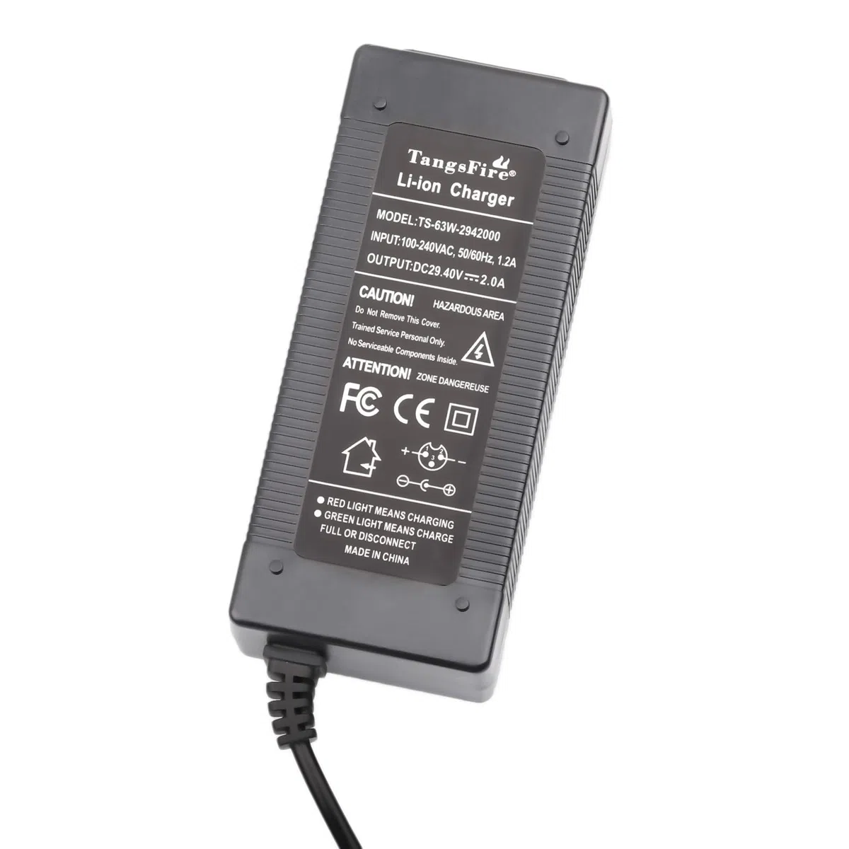 29,4 V 2 A Cargador Overboard Universal para 25,2 V 25,9 V 24 V Batería Scooter Rchargeur Patinete Eléctrico Urbanglide