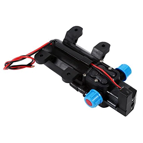 Ejoyous Bomba de Agua Autocebante, Bomba de Agua de Diafragma DC12V Bomba de Pulverización de Alta Presión Diafragma Autocebante Bomba de Camping 5L / Min para Limpieza Caravana Barco Jardín