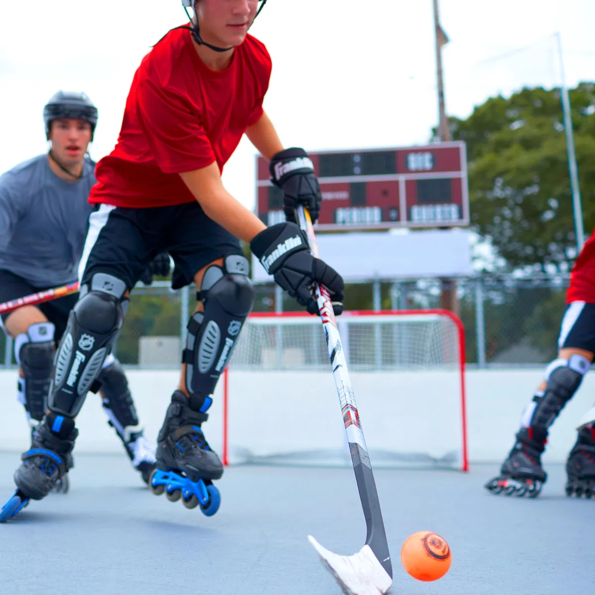 Franklin Sports NHL - Pelota de Hockey de Alta Densidad para Calle, Paquete de 3
