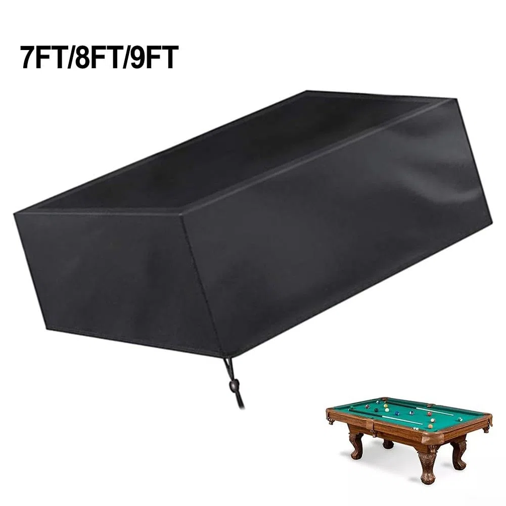 Oniissy Cubierta impermeable para mesa de billar 210D de 7/8/9 pies: protección resistente a los rayos UV y a la intemperie, cubierta plegable impermeable para mesa de billar para un almacenamiento