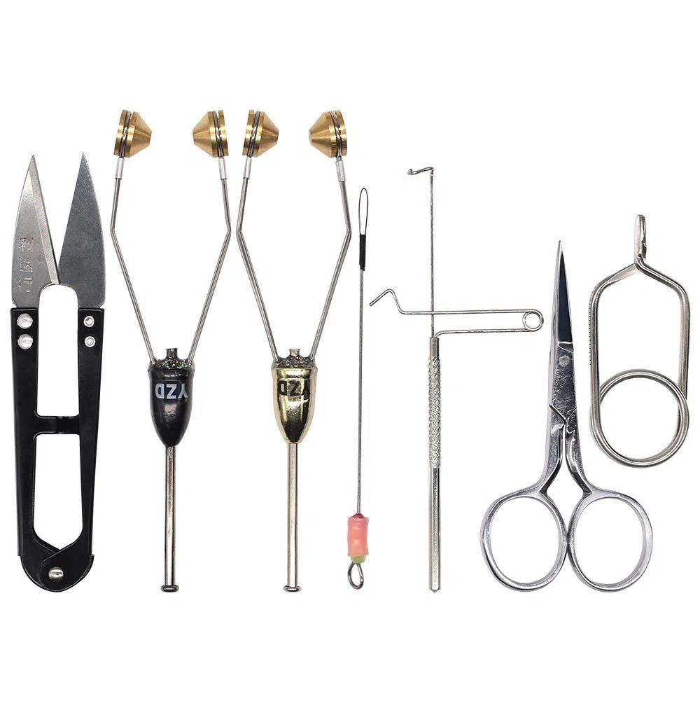 YZD Herramientas de Atado de bobinas 10 IN1 Bobinas súper Suaves con enhebrador de Bobina Accesorios para roscas de Herramientas para Atar Moscas