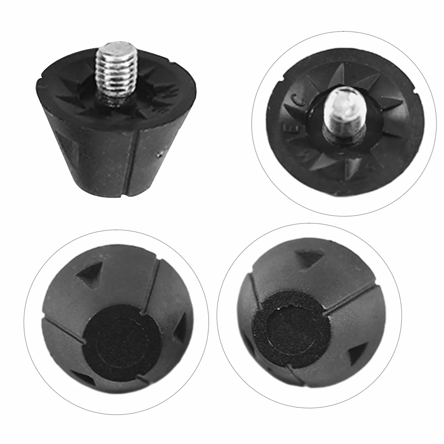 16 Piezas de Tacos de fútbol de Repuesto, Tacos de Nailon, Tacos con Cabeza de Metal, Tacos de fútbol Antideslizantes, 13 mm y 16 mm, Ancho de Tornillo 5 mm.
