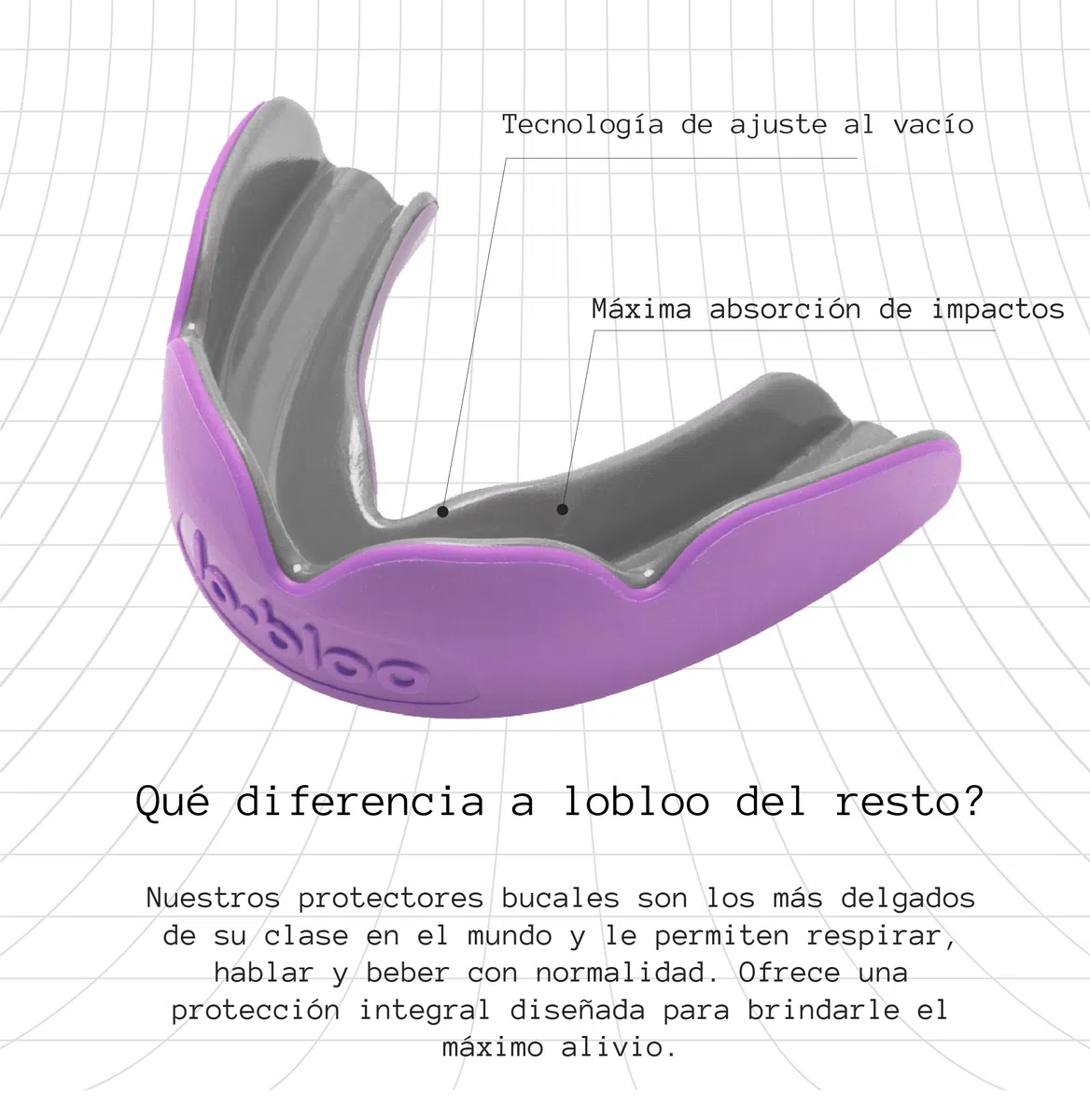 lobloo SLICK Protector Bucal Profesional Dual Density para deportes de alto contacto como MMA, Hockey, Fútbol, Rugby. Talla única +14 años (Rojo)