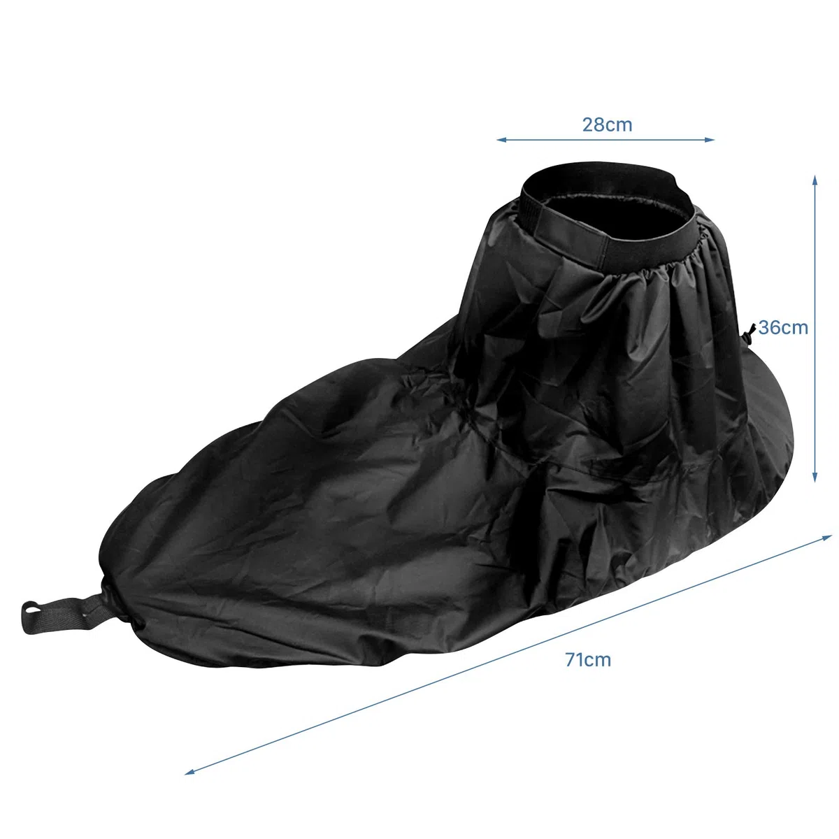 Yosoo - Falda de rociado de Kayak, Falda de rociado Universal para Kayak y Accesorios de Cubierta de Falda de Canoa Impermeable para Sentarse en el Interior de los Kayaks(Negro)