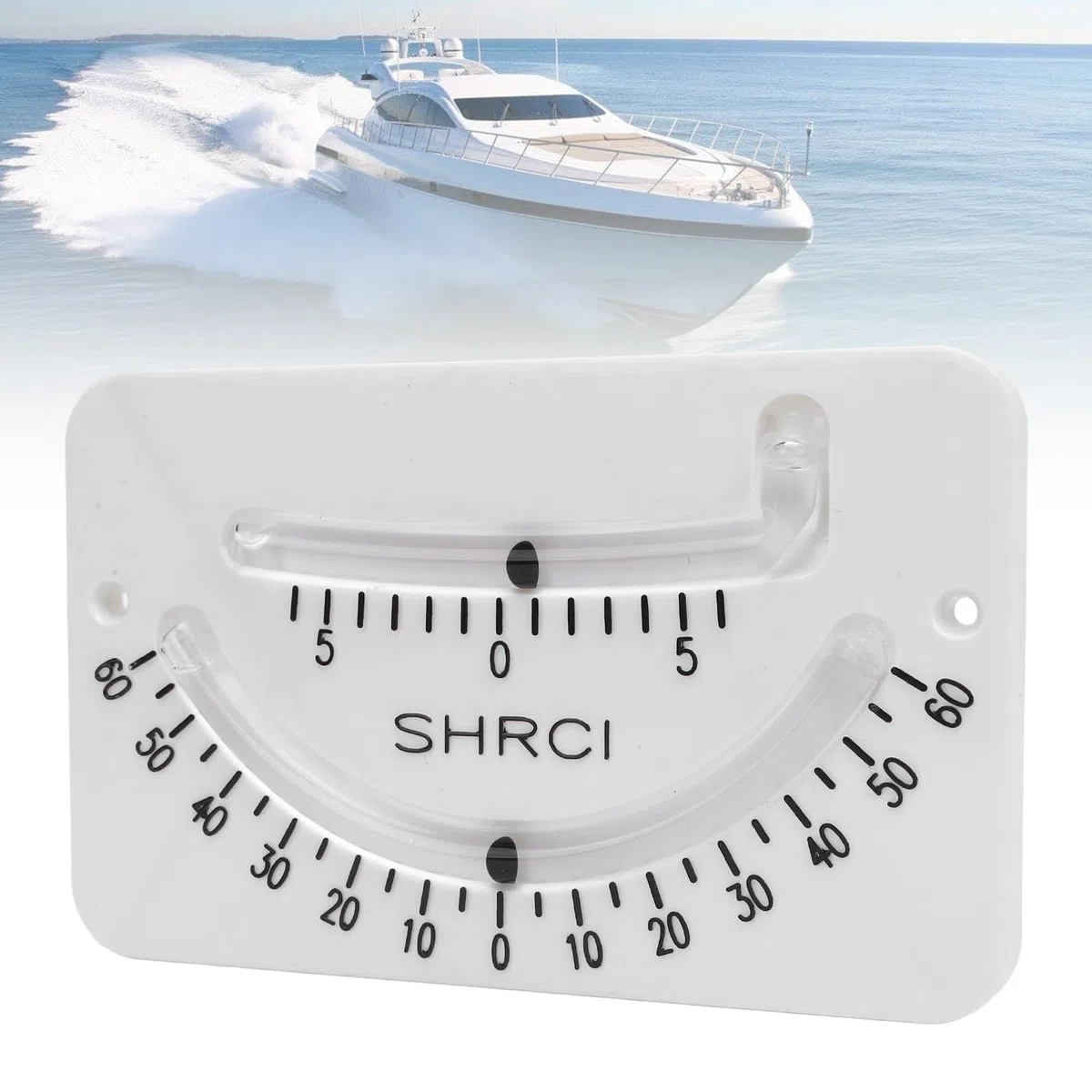 Qqmora Inclinómetro Medición Precisa Escala Dual Resistente para Vehículos Todoterreno RV Camión Barco