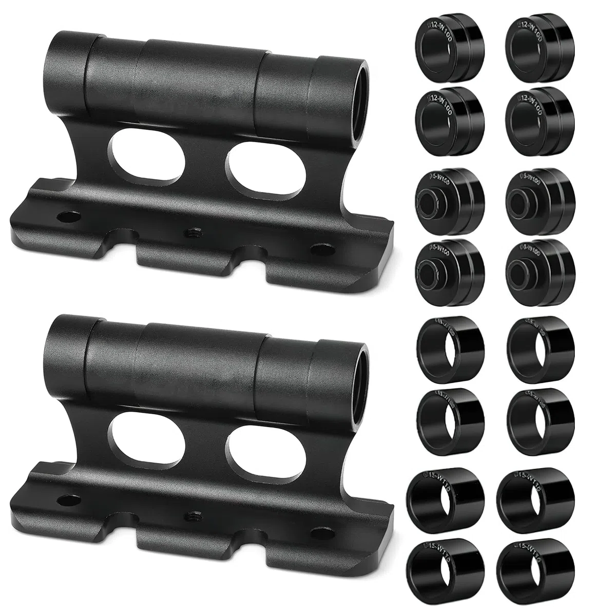 HENGBIRD 2 piezas soporte de horquilla para bicicleta de aleación de aluminio, soporte de techo para bicicleta de coche de bloqueo rápido, soporte de horquilla para bicicleta versátil para 5/12