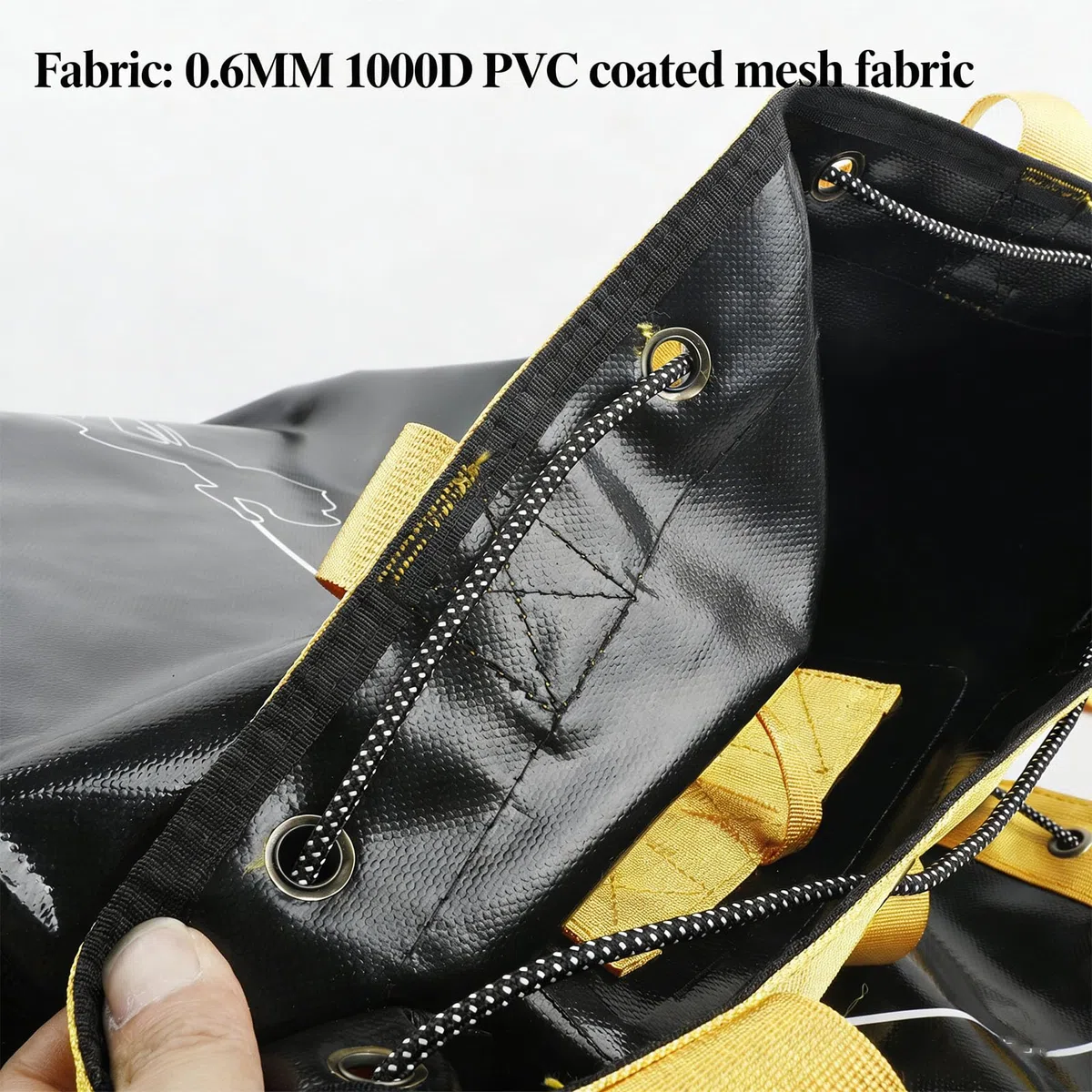 PUSOKEI Bolsa de Almacenamiento de Cuerda de Escalada Mochila de Cubo Impermeable Duradera para Aventuras Al Aire, Material de PVC para Cascadas de Espeleología, Bolsa de Equipo