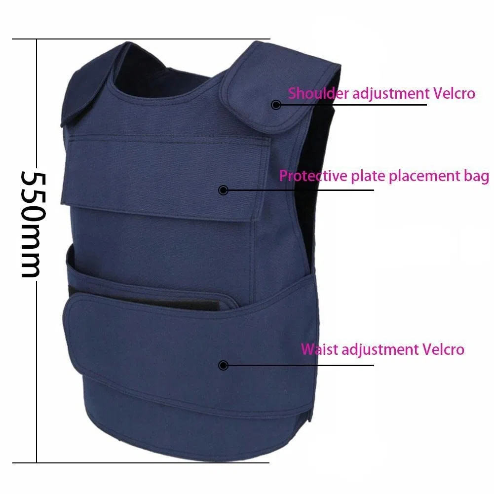 Chaleco Táctico Ropa Resistente a Las puñaladas Escamas de Pescado Chaleco táctico Desgaste del Equipo de protección Equipo de Entrenamiento Militar al Aire Libre para Adultos Negro Talla única