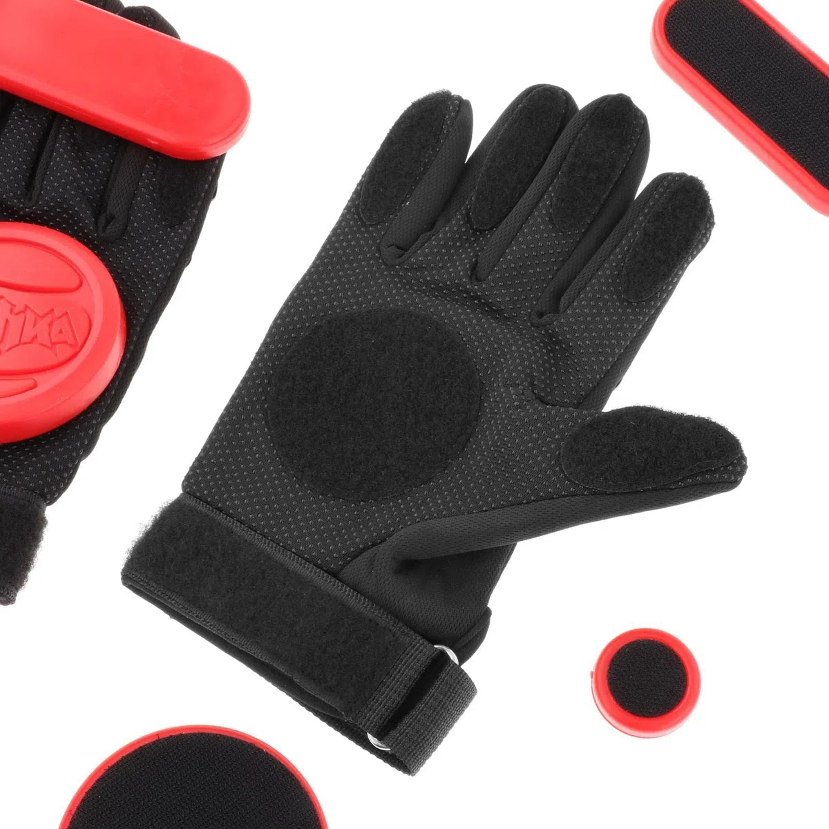 harayaa Guantes de Deslizamiento Protectores de Palma de Mano para Monopatín, Guantes de Deslizamiento de Patinaje de Longboard con Correa de Muñeca Ajustable