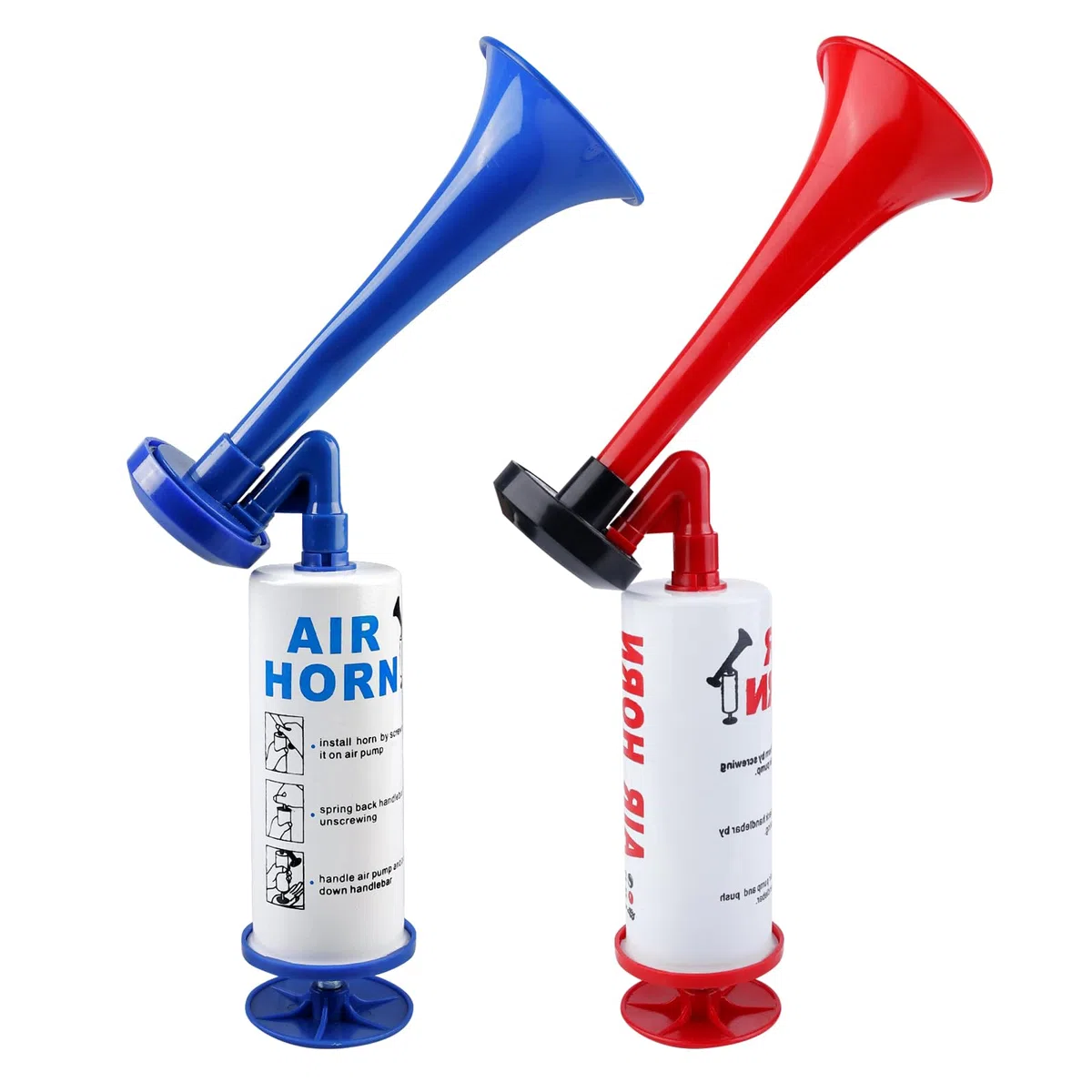 2 Pièces Bocina Aire Comprimido, Bocina de Aire Manual, Bocina de Aire para Fútbol, Balonmano, Bocina de Niebla, Árbitro