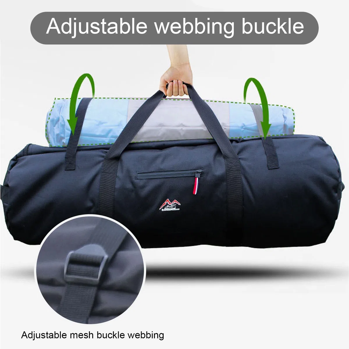 Bolsa para Tienda de Campaña, Bolsa de Transporte para Pabellones, Estuche de Transporte para Trípode, Bolsa de Almacenamiento para Tienda de Campaña, 90x30x30cm (Negro)