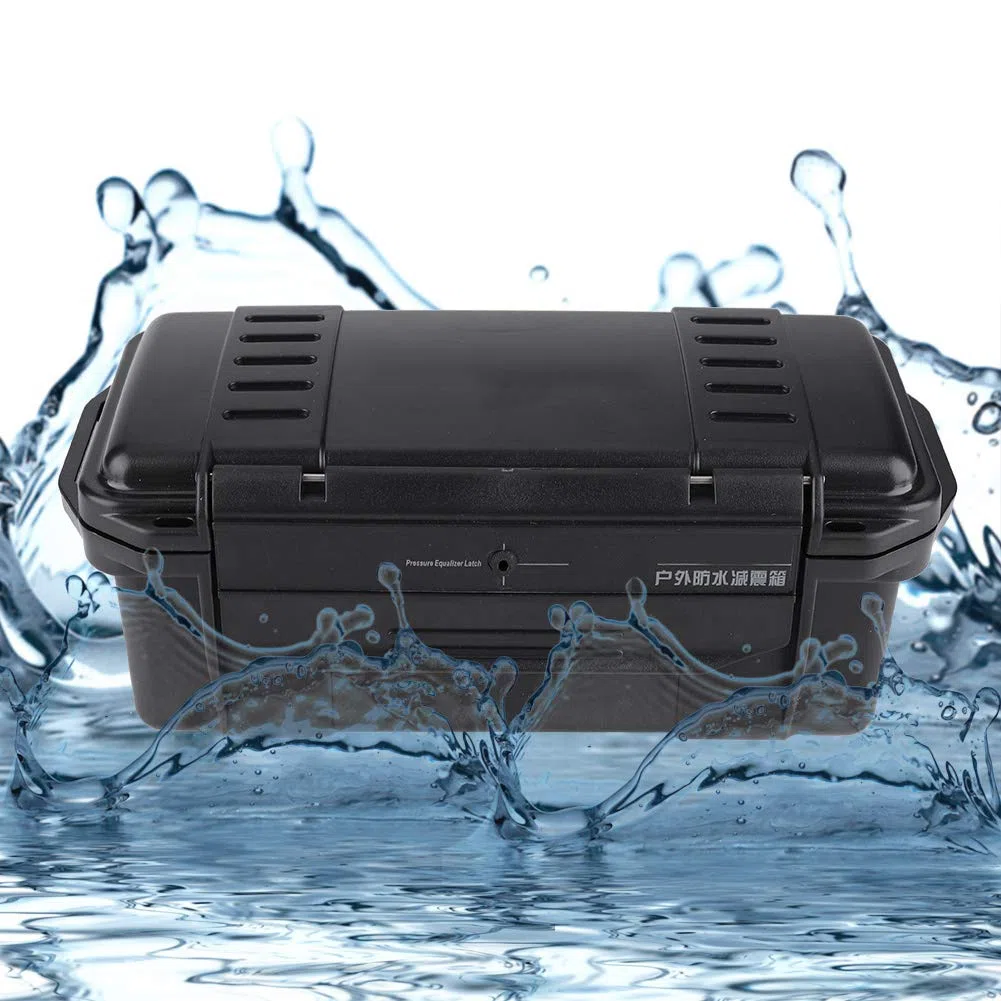 Estuche de almacenamiento impermeable, organizador de almacenamiento de estuches, caja sellada impermeable a prueba de golpes y a prueba de presión para exteriores, caja sellada impermeab
