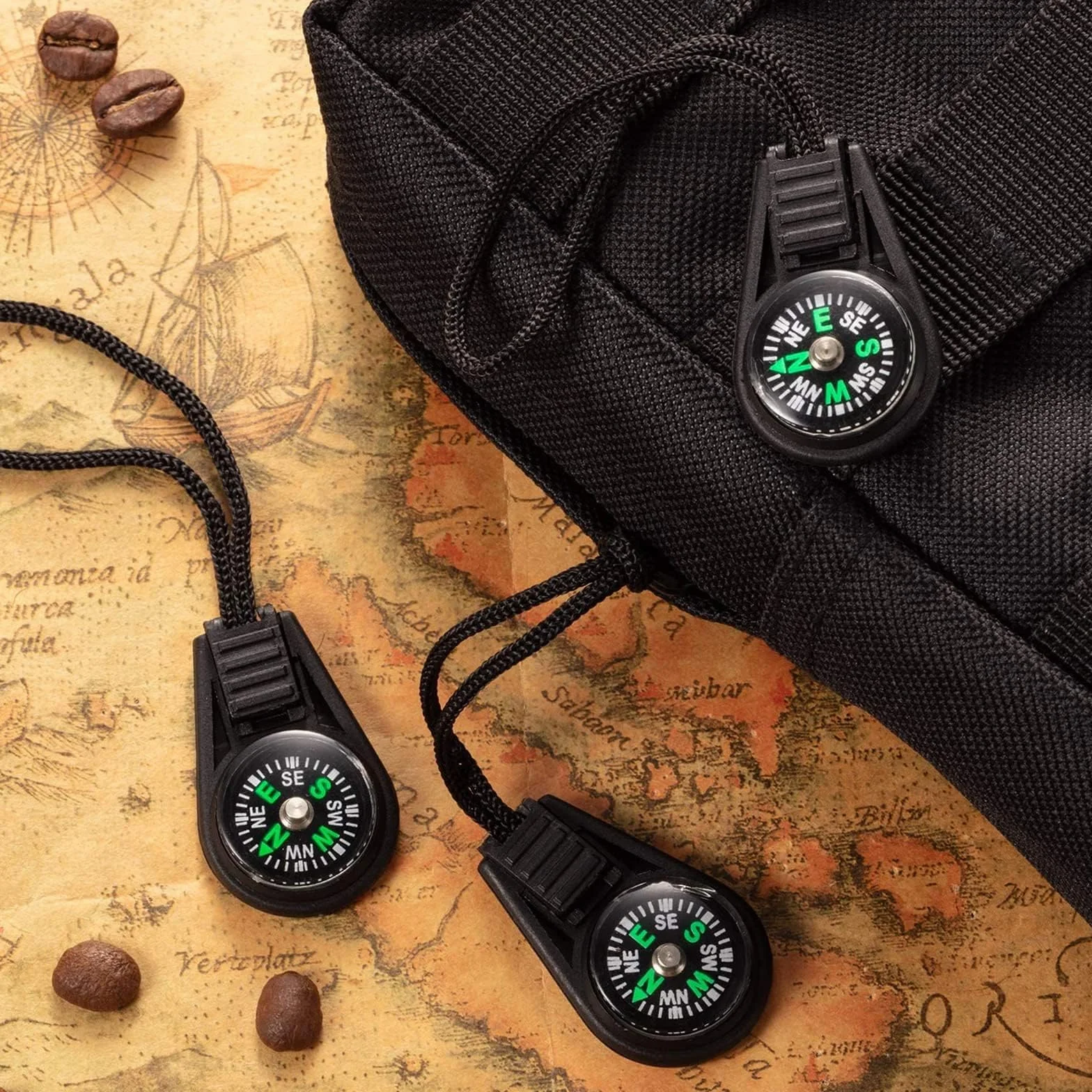 36 Piezas Brújula Mini Multicolor – Brújulas de Orientación para Exteriores – Brújula Niños y Brújula Supervivencia con Cuerda – Brújulas Portátiles para Camping y Senderismo