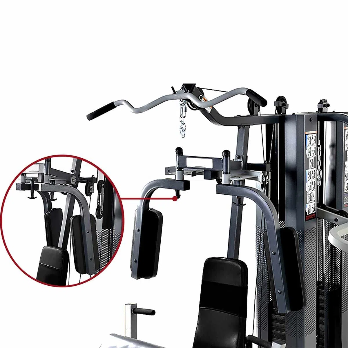 Marcy GS99 Dual Stack Home Gym (Prensa de piernas, 2 usuarios), 2 x 65 kg