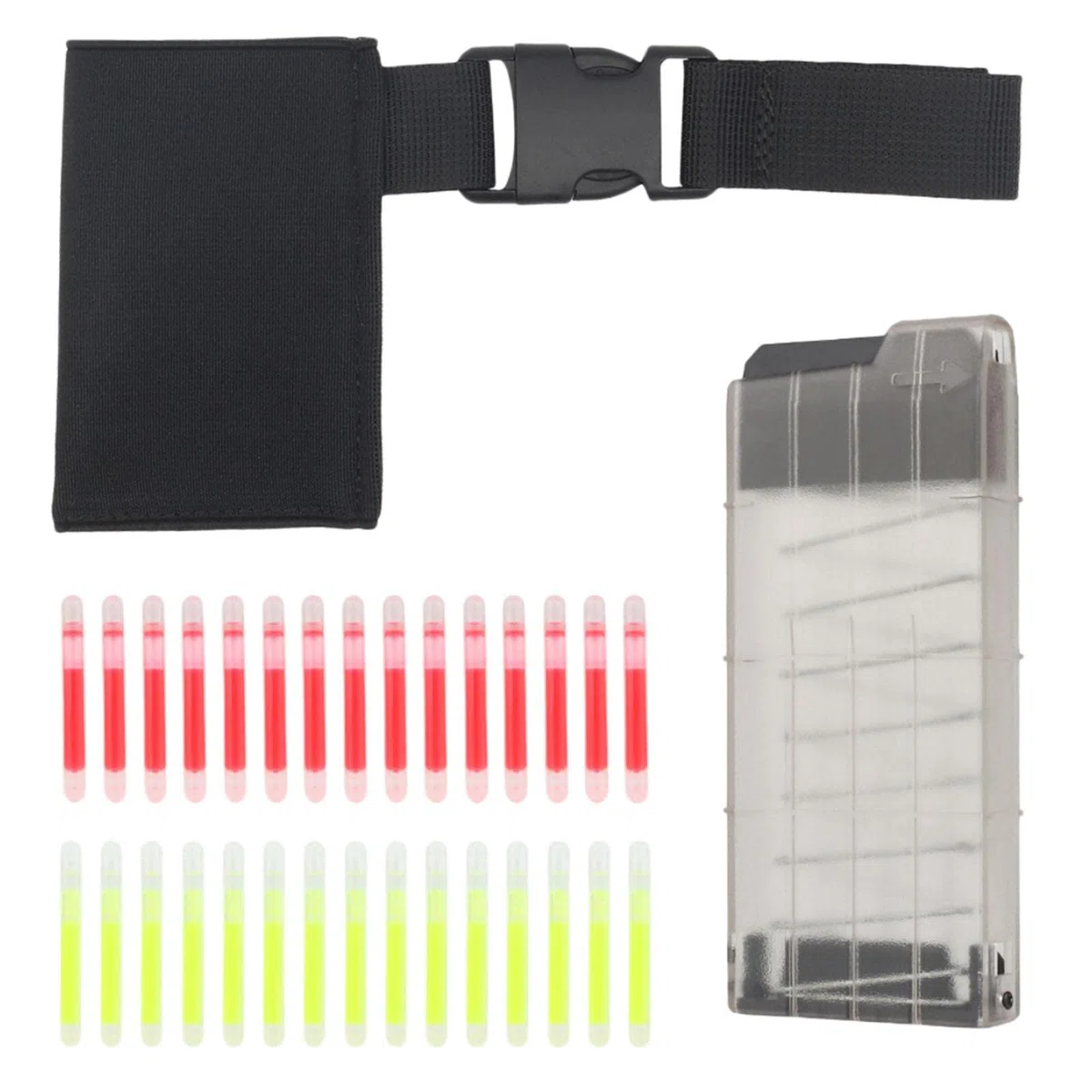 Leeadwaey Dispensador de luz táctico para colgar en la cintura, accesorios de paintball, color negro