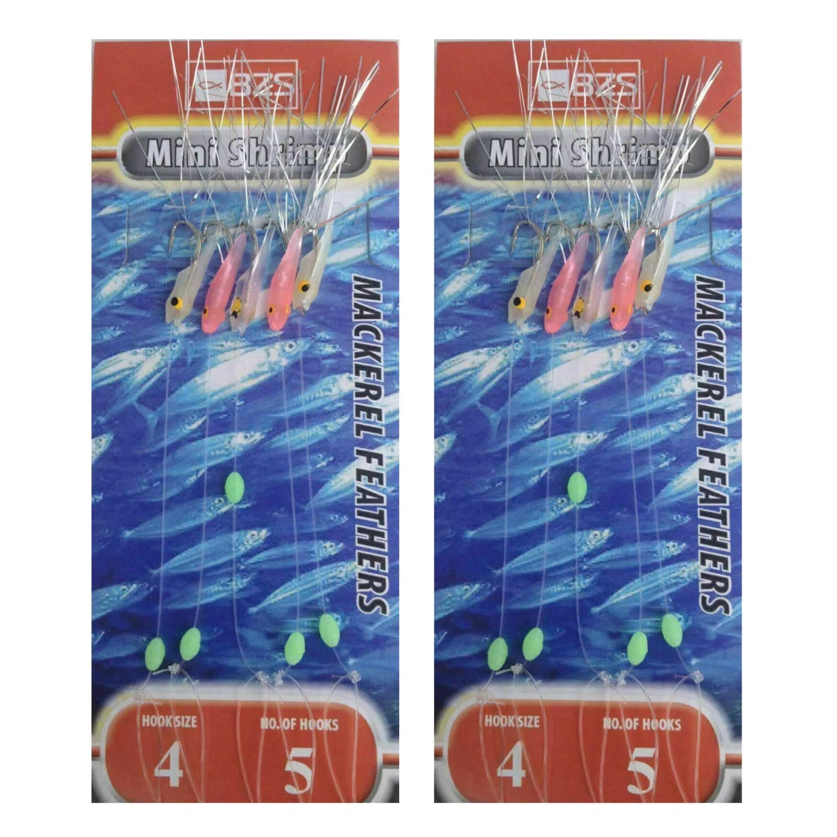 BZS Anzuelos mixtos de plumas de caballa para pesca en el mar, paquete de selección con señuelos, accesorios para todas las especies de verano