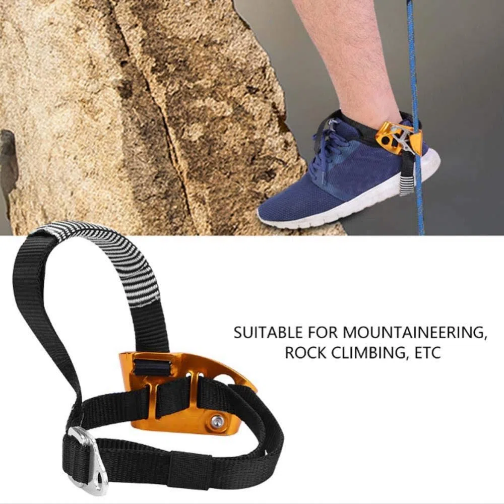 Ascender de Pie, Derecha/Izquierda Ascendente de Pie Equipo de Montañismo de Escalada en Roca Ascenso de Pie reemplazo para Escalada en Roca Protector de Accesorios(Pierna Derecha)