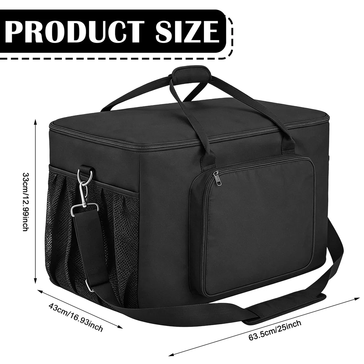 Bolsa de transporte para barbacoa, bolsa de transporte impermeable para horno Ninja Woodfire OO101EU OG701 OG751 600D tela Oxford con bolsillos para accesorios de horno de pizza