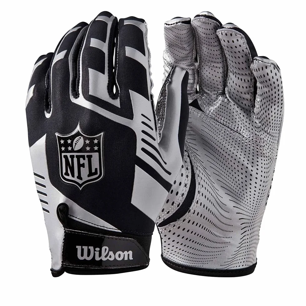 Wilson Guantes de Receptor para Fútbol Americano, Nfl Stretch Fit Receivers Glove, Talla Única