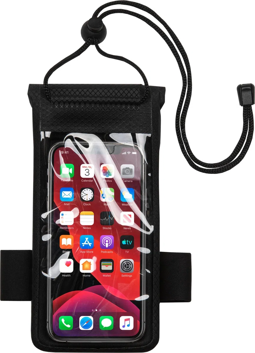 Cressi Float Floating Dry Phone Case Funda Impermeable y Flotante para Dispositivos con Pantallas de hasta 6 Pulgadas y 200 g, Unisex Adulto, Negro, 15 cm