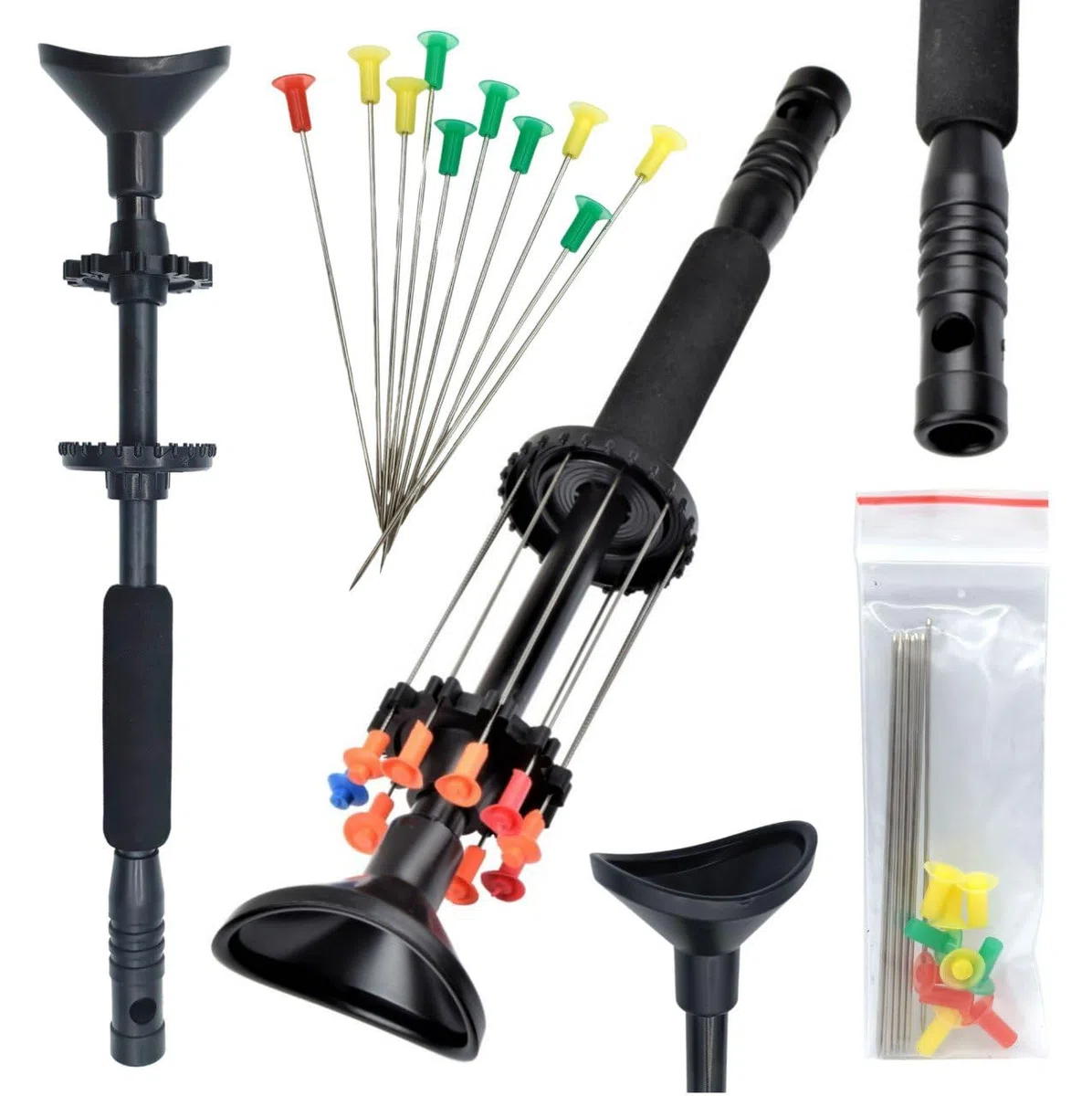 Cerbottana profesional deportiva 30, 24, 18, 12 pulgadas, de aluminio resistente y resina, ligera, con porta dardos y 10 dardos incluidos