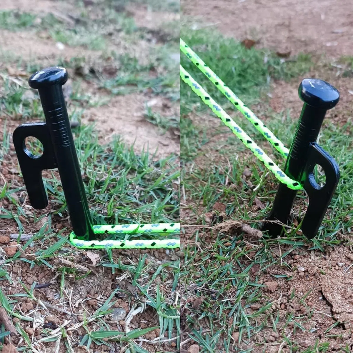 30 cm de anclajes de suelo, 10 piezas de estacas estables, estacas metálicas resistentes, estacas de tienda resistentes a las tormentas, estacas de tienda al aire libre para camping, senderismo