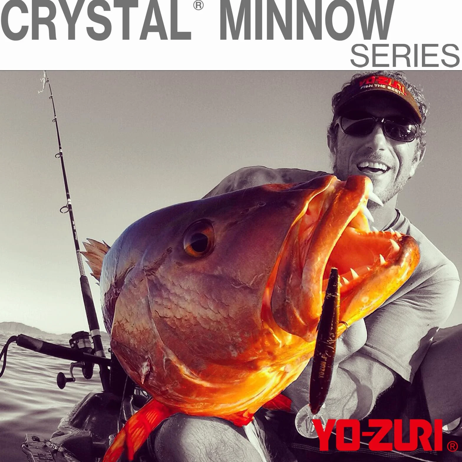 Yo-Zuri R1206-BT Crystal Minnow Deep Diver Walleye (F) 110 mm 4-3/8"