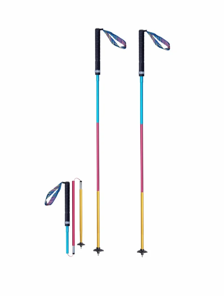 Bastones de trekking plegables ligeros de aluminio 110/120 cm ajustables Aonijie ultraligeros para bastones de correr