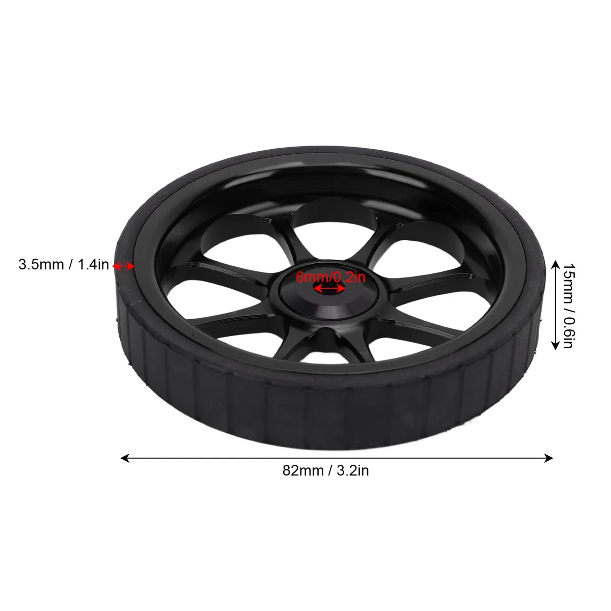 Alomejor Bicicleta Plegable de Aleación de Aluminio, Rueda Fácil de 82mm, Rodamiento Ensanchado, Rueda Fácil para Bicicleta Plegable Brompton 3sixty