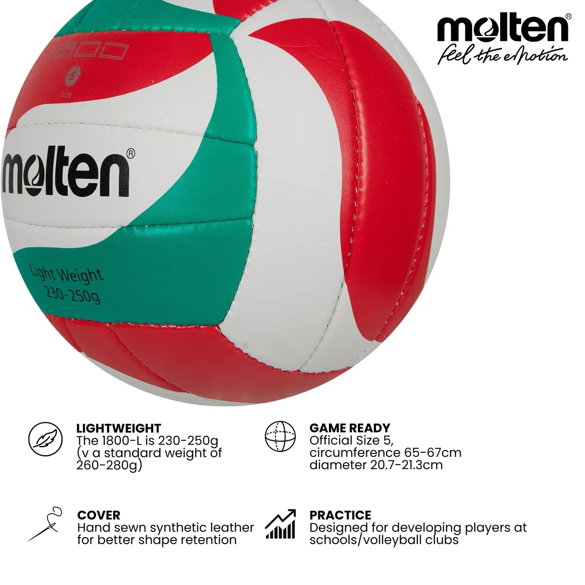 Molten V5M1800-L Voleibol -DS