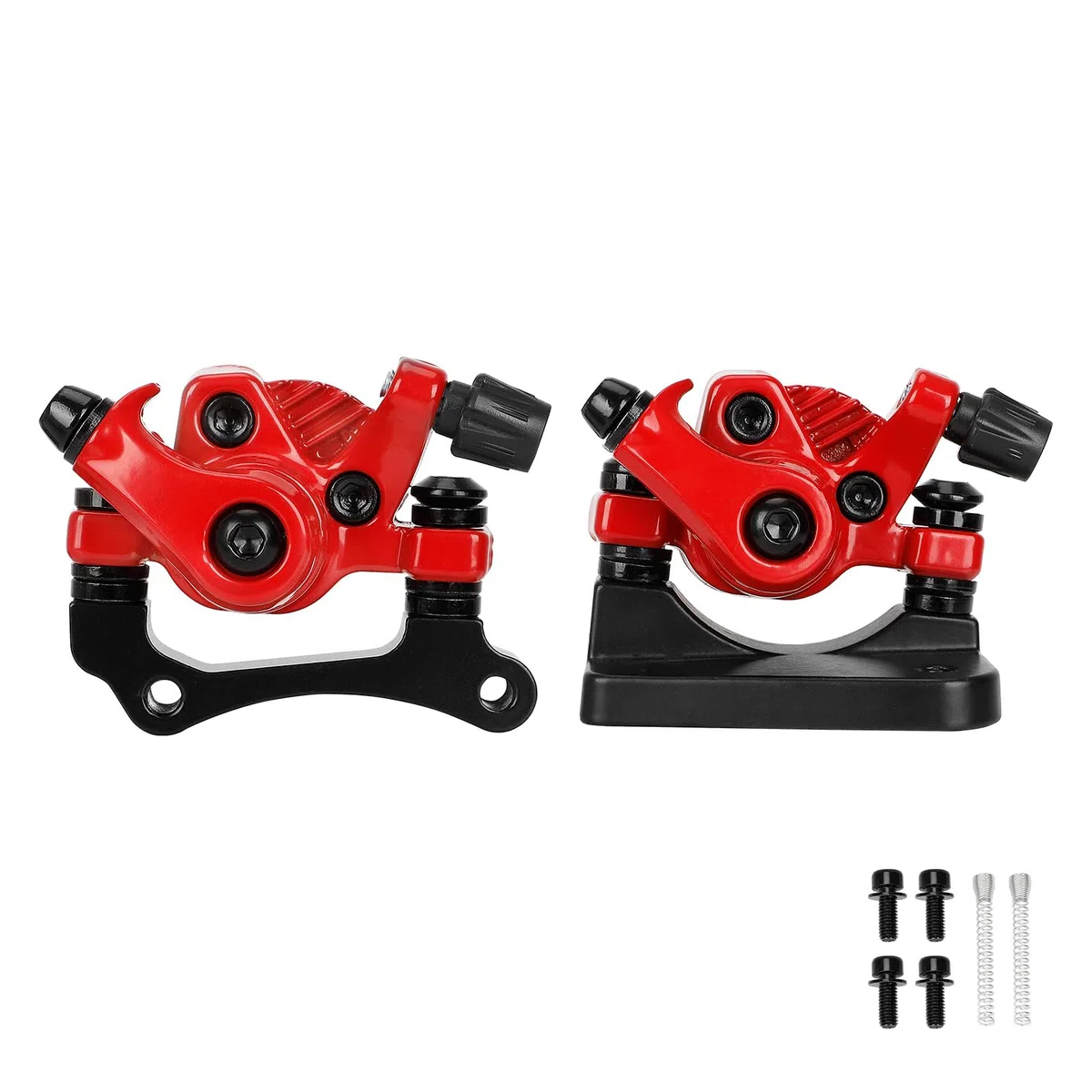 TREFAN Freno de disco delantero y trasero para Kugoo M4/M4 Pro Scooter eléctrico, freno de disco, pinzas de freno de aleación de aluminio, pinza de freno mecánica