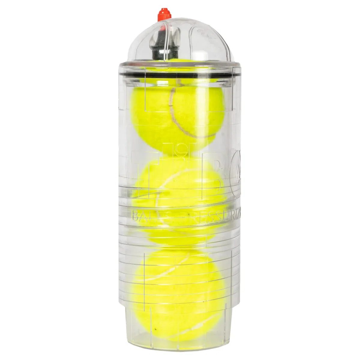 FYSHOP Tubox3 Crystal | Presurizador sin Bomba | Transparente. Bolas Siempre con presión | Accesorios Pelotas | Bote Presurizador Pelotas Padel Tenis