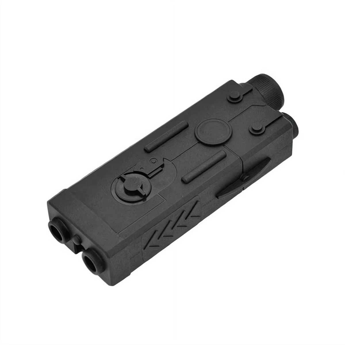 TacticalBattery Storage - Estuche de montaje de batería de iones de litio de 1600 a 2300 mAh, estilo PEQ para montaje en riel, Black, 1 pieza, Clásico