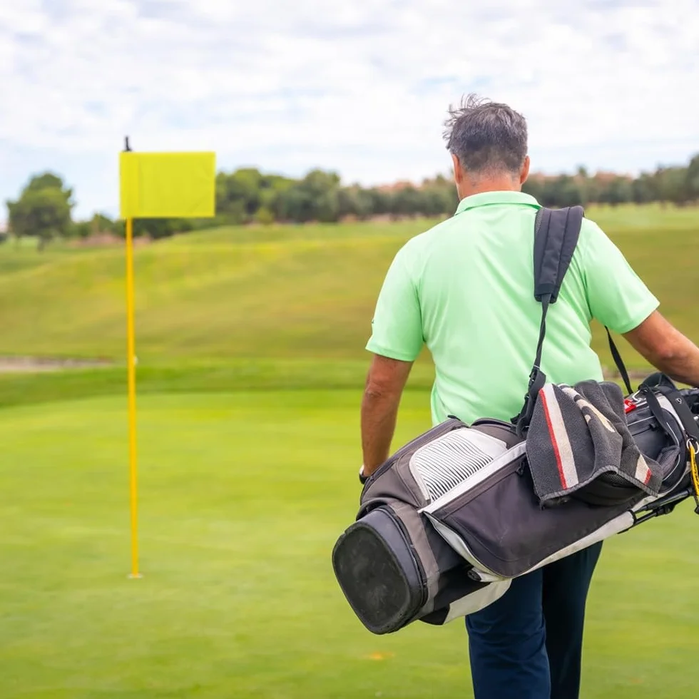 6 banderas de golf, banderas de nailon 400D impermeables para práctica de golf en interiores y exteriores