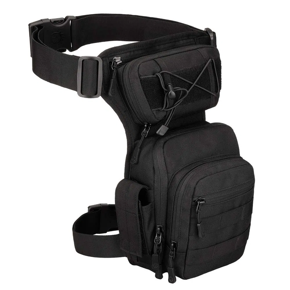 Exterior táctico Impermeable Pierna Bolsa Banana para Deporte Caminata Camping Militar Bolsa Molle cinturón Bolsa Moto para