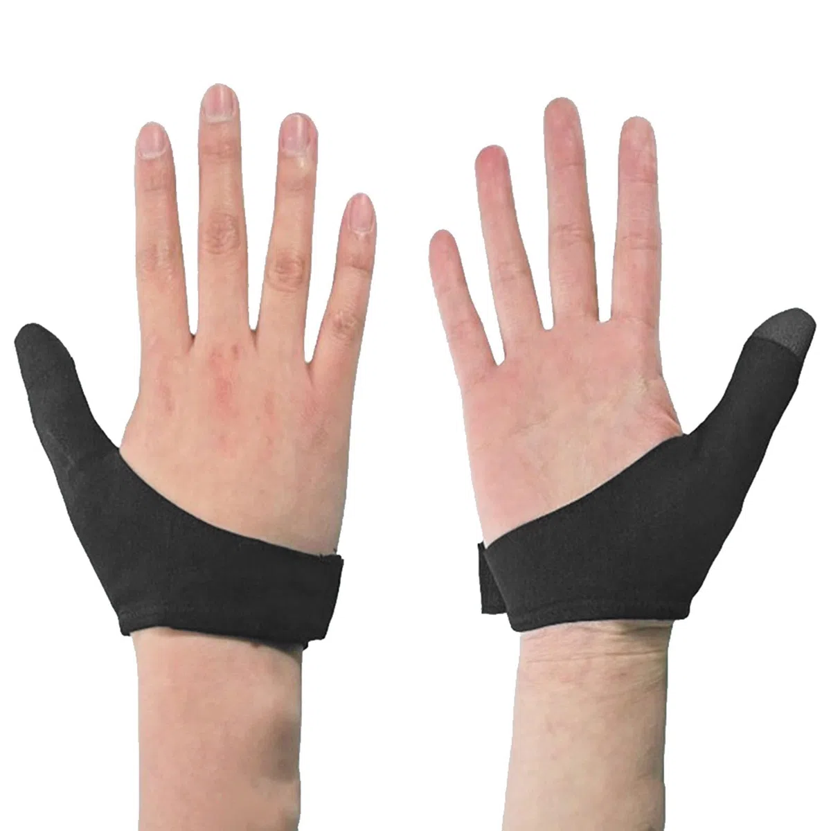 Guante para el pulgar para bolos, protector de pulgar ajustable para bolos, derecha/izquierda, guantes de bolos compactos y ligeros para hombres y mujeres, para deportes de bolos