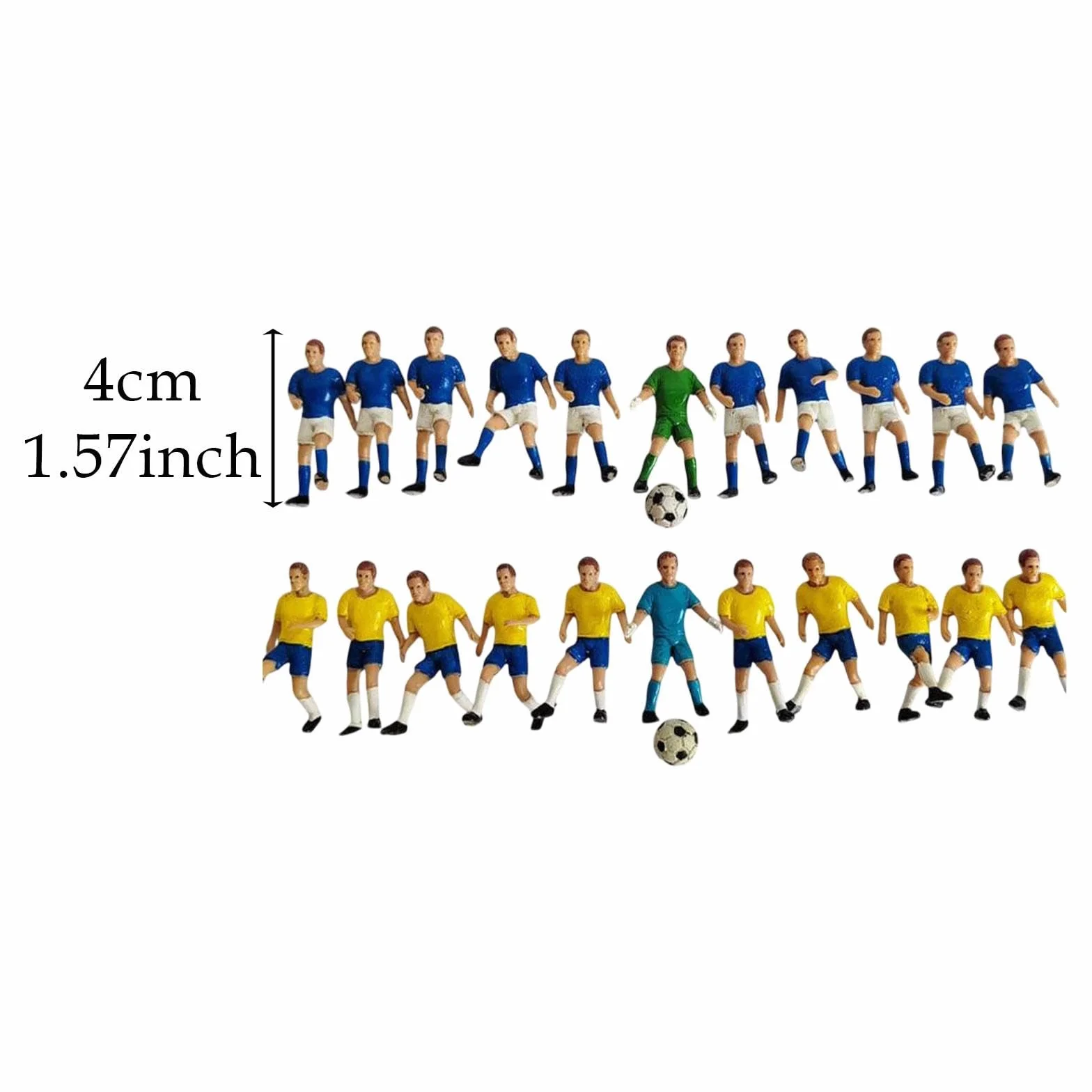 22 Piezas de Fútbol en Miniatura. Paga por La Decoración de Escritorio Zuglayout.