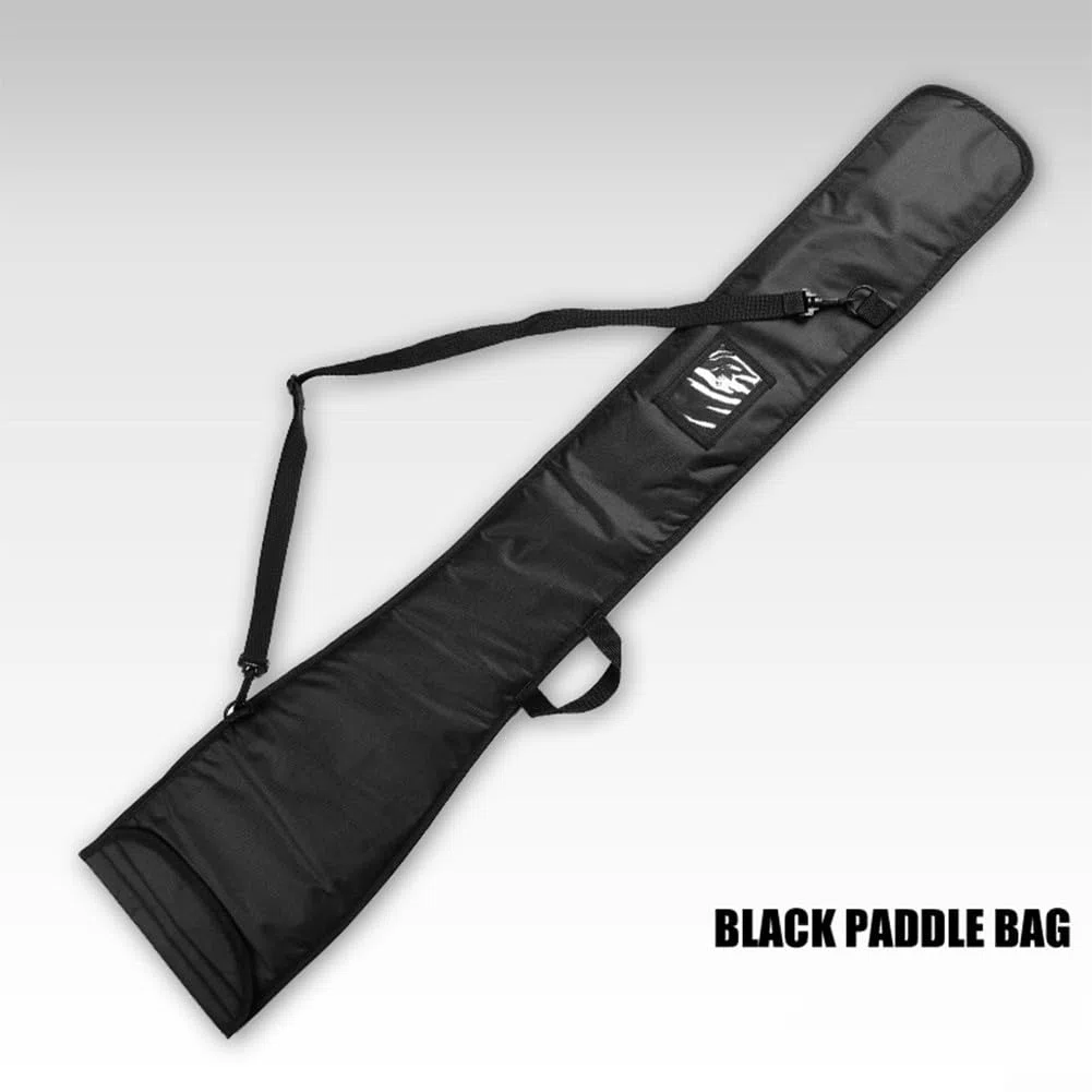Whychstore Funda impermeable para remo de kayak con compartimentos dobles, correa desmontable y construcción de tela Oxford