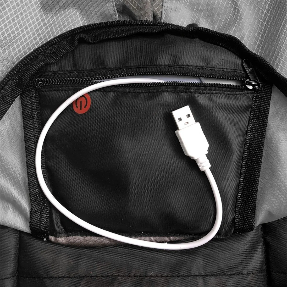 Mochila reflectante LED bicicleta 15 l intermitente 500 mAh USB recargable seguridad correr